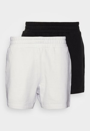 2 PACK SUPER BASIC SHORTS - Sporta šorti - black/white