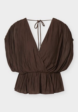 Gina Tricot, LOOSE SLEEVELESS - Pluus - brown