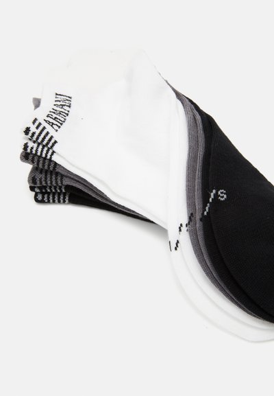 Emporio Armani SNEAKER SOCKS 3 PACK - Ponožky - bianco/nero/grigio