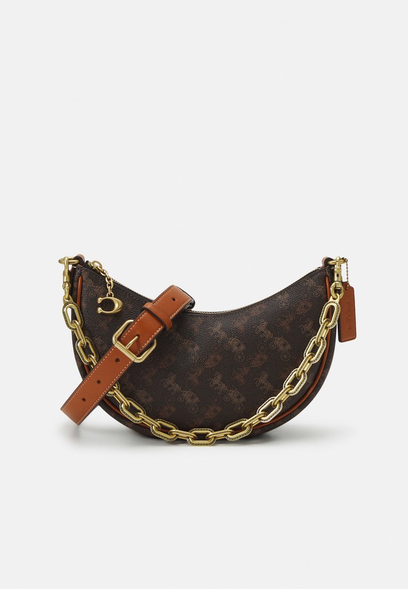 Coach EXCLUSIVE MIRA SHOULDER BAG WITH CHAIN - Handtasche - cognac ...
