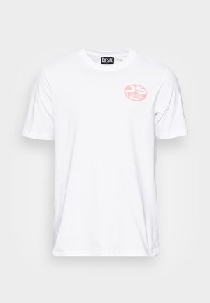 Diesel T-JUST - T-shirt con stampa - white