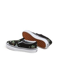 Vans SLIP-ON - Sneakers basse - black green