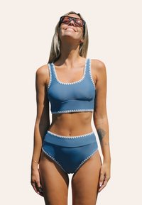 Cupshe SET TWO PIECE TANK STITCHING - Bikini - blue