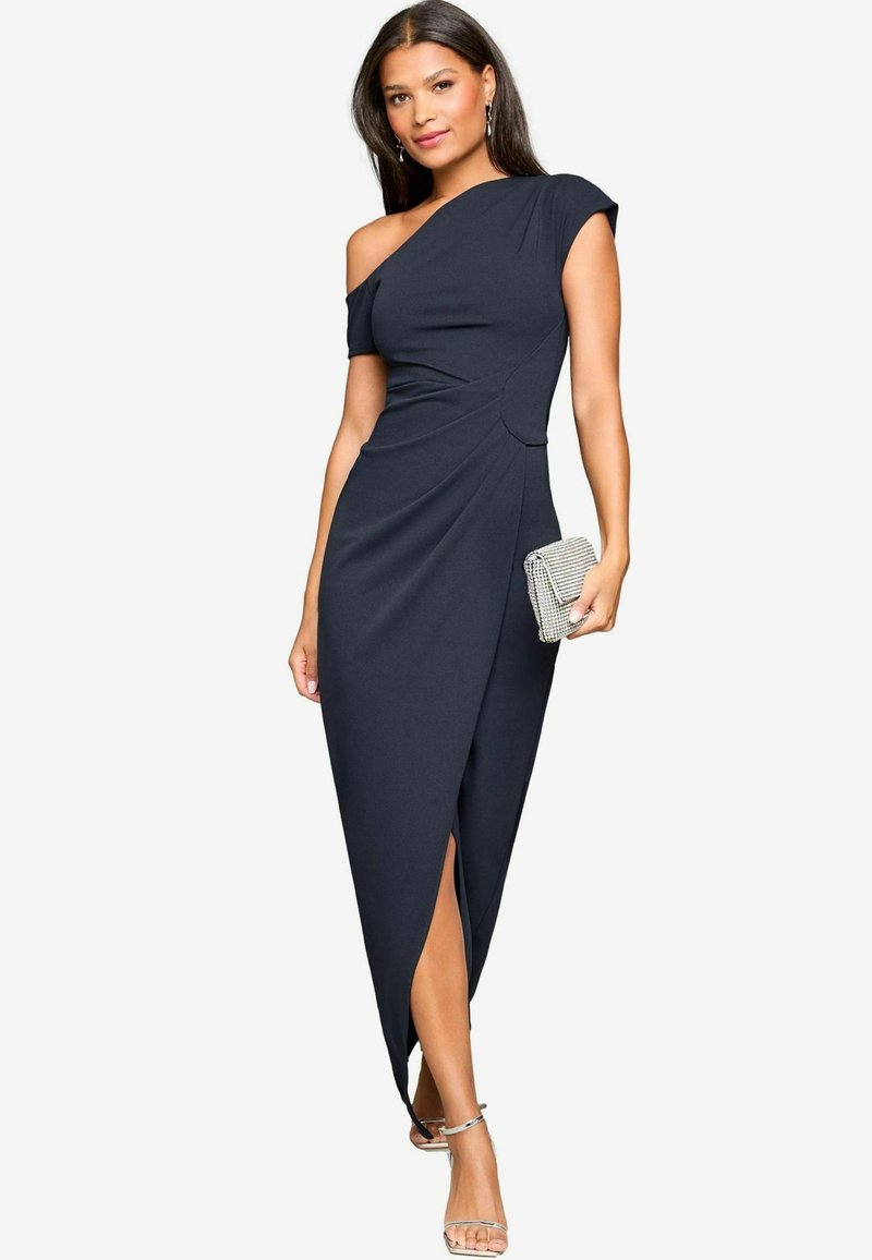 Lipsy OFF THE SHOULDER GATHERED WAIST - Svečana odjeća - navy blue