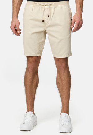 CARVER - Shorts di jeans - beige