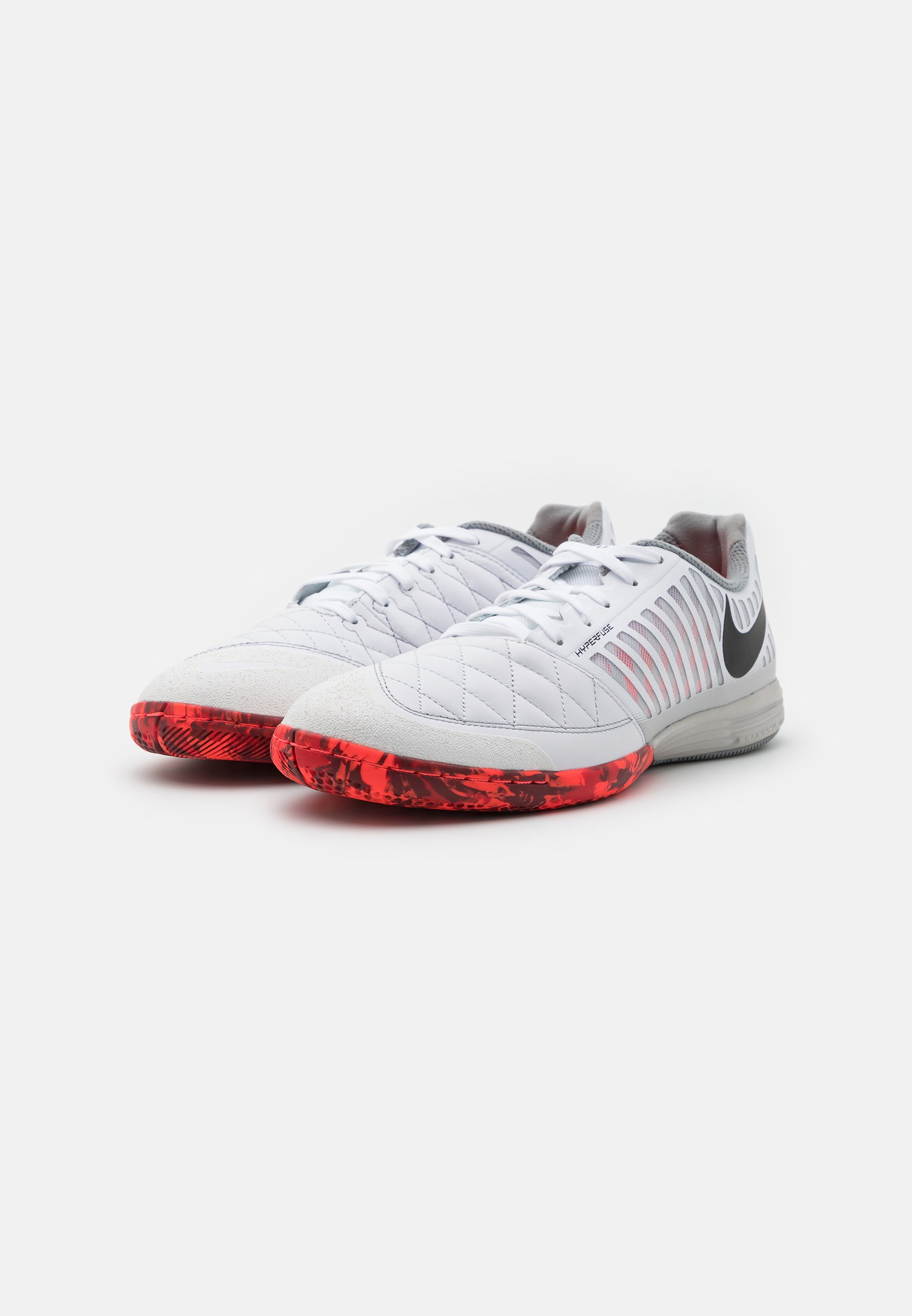 Nike Performance LUNARGATO II - Zaalvoetbalschoenen - white/black/bright  crimson/grey fog/wit - Zalando.nl