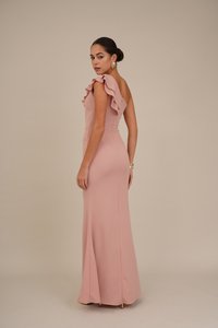 WAL G. JOLAN RUFFLE MAXI - Jerseykjole - blush pink