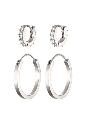 SPARKLING BASIC - MIT KRISTALLEN VON SWAROVSKI® - Øreringe - silver-coloured