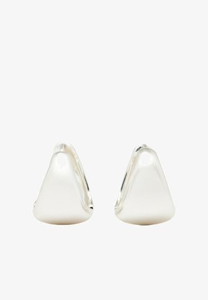Massimo Dutti, VOLUMINOUS EARRINGS - Oorbellen - silver-coloured