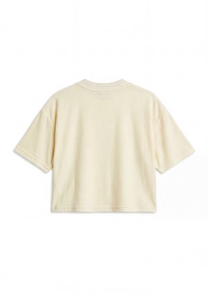 Pegador, ANASTASIA CROPPED FROTTEE TEE - T-shirt basique - butter yelllow