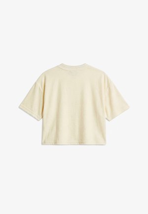Pegador, ANASTASIA CROPPED FROTTEE TEE - T-shirt basique - butter yelllow