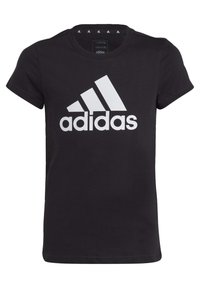 adidas Sportswear ESSENTIALS BIG LOGO - T-shirt imprimé - black   white