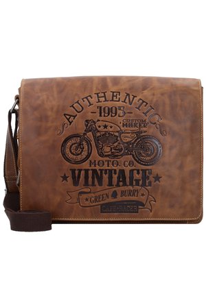 VINTAGE CAFE-RACER MESSENGER - Umhängetasche - braun