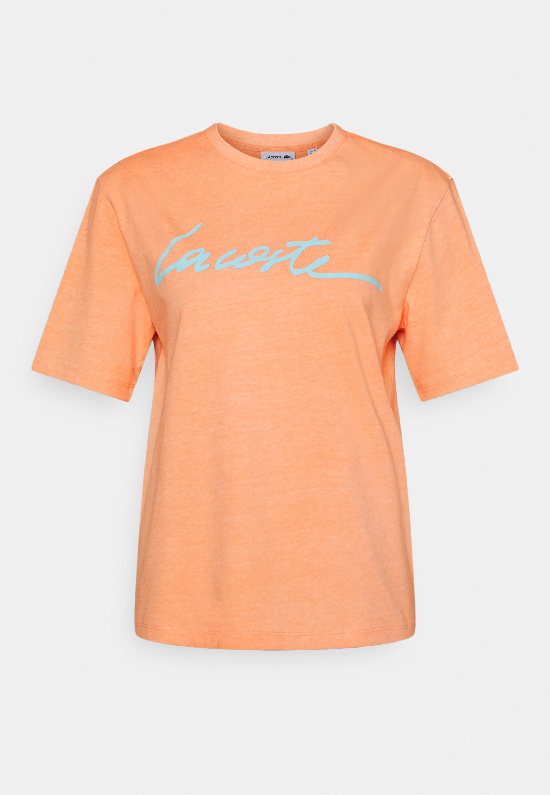 T-shirt col rond Lacoste en jersey de coton pima uni Orange – Achat pas  cher - GO Sport