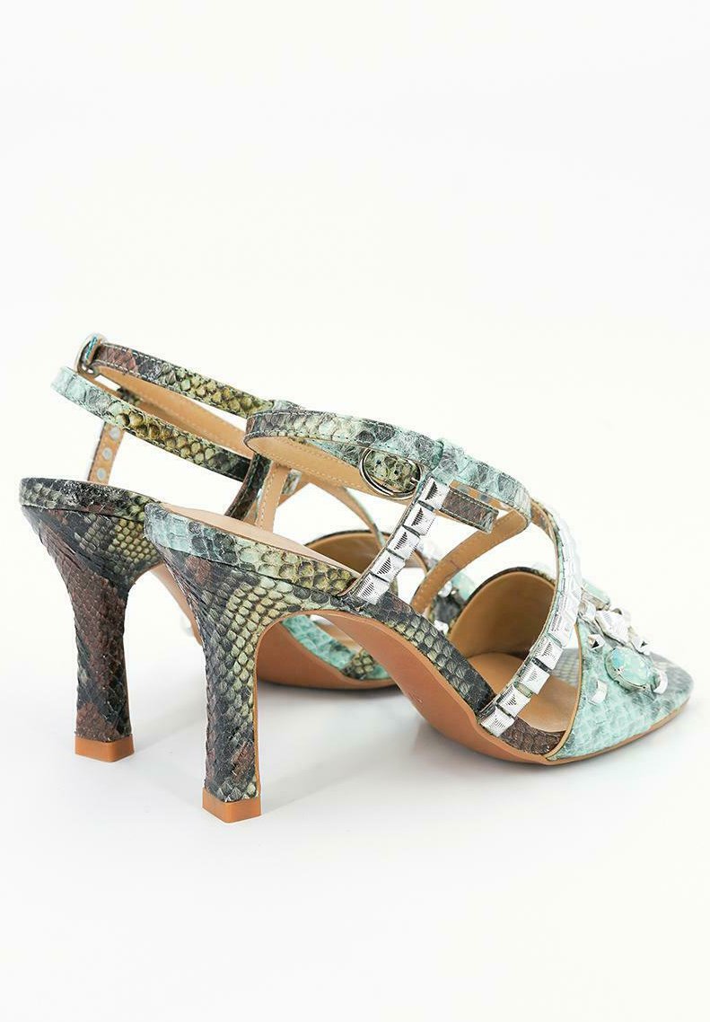 Alma en Pena ESMERALDA - Sandalias de tacón - green/verde - Zalando.es