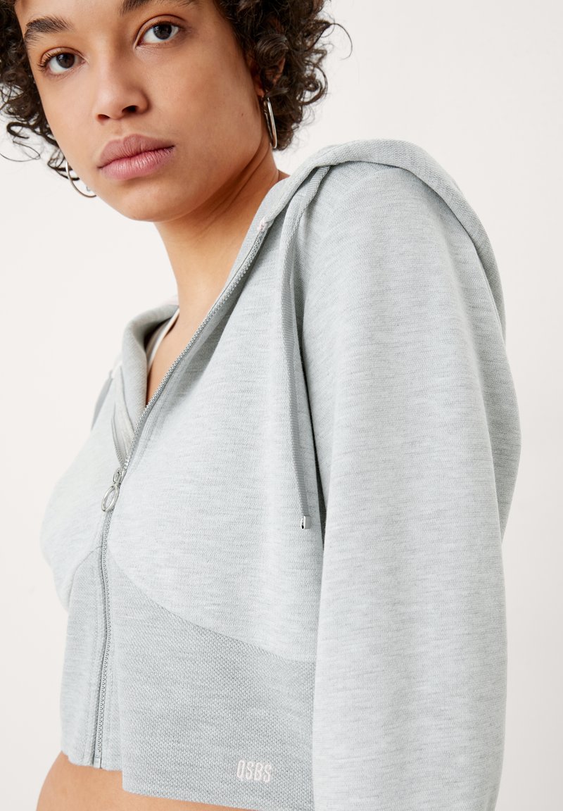 Damen Sweatshirts | QS by s.Oliver Sweatjacke grey melange/grau - HW73314 Damen Sweatshirts | QS by s.Oliver Sweatjacke grey melange/grau - HW73314