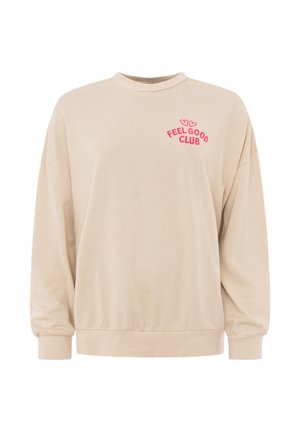 Zwillingsherz, SWEATER FEEL GOOD CLUB - Sweatshirt - beige