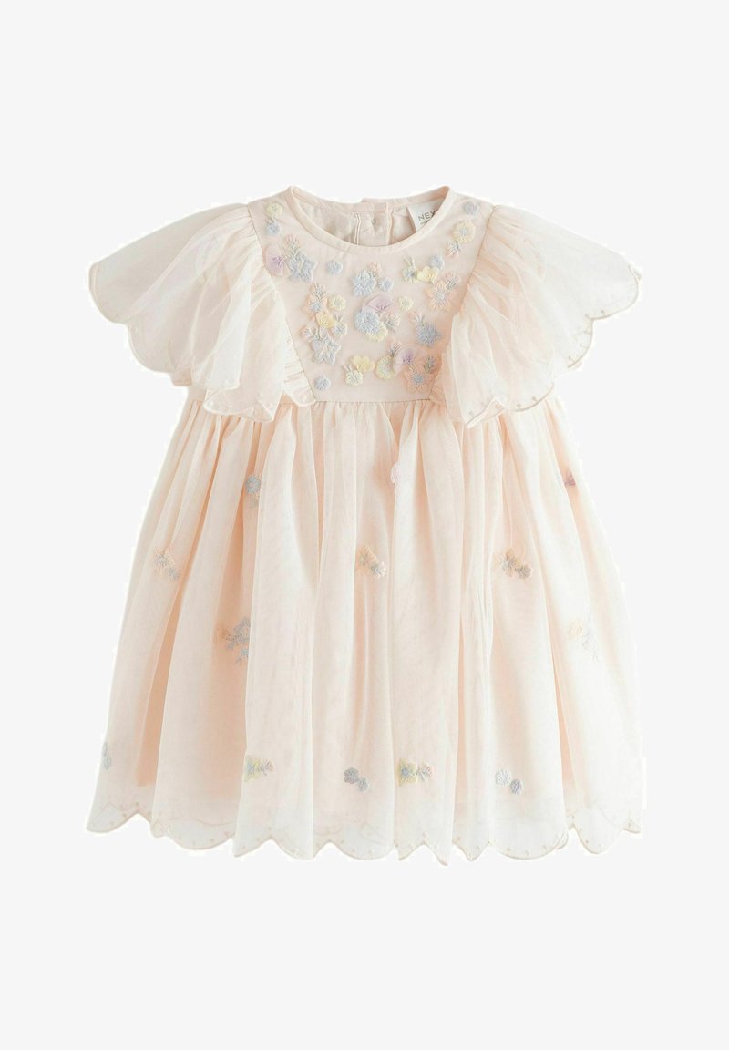 Next EMBROIDERED REGULAR FIT - Freizeitkleid - cream