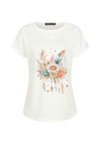 MIT TRAUMFÄNGER-BLUMEN - T-shirt print - white