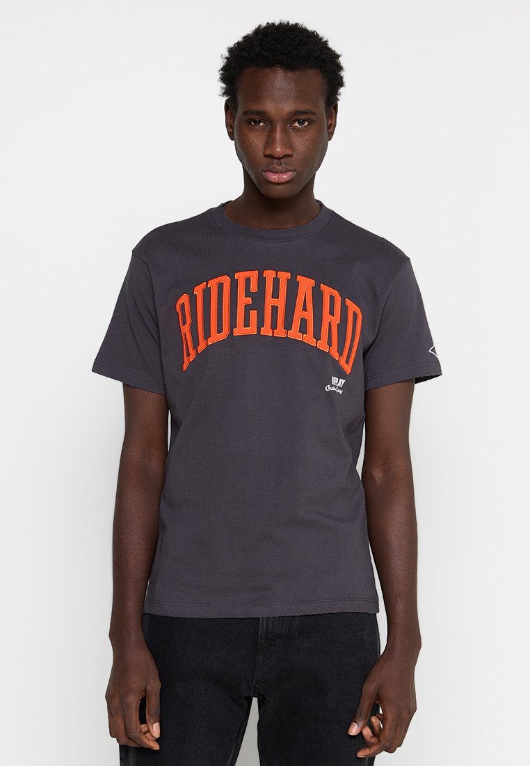 Replay T-shirt print zwart Replay T-shirt print zwart