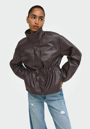 ONLY, JACKET ONLROXY JACKET - Veste en similicuir - chocolate torte