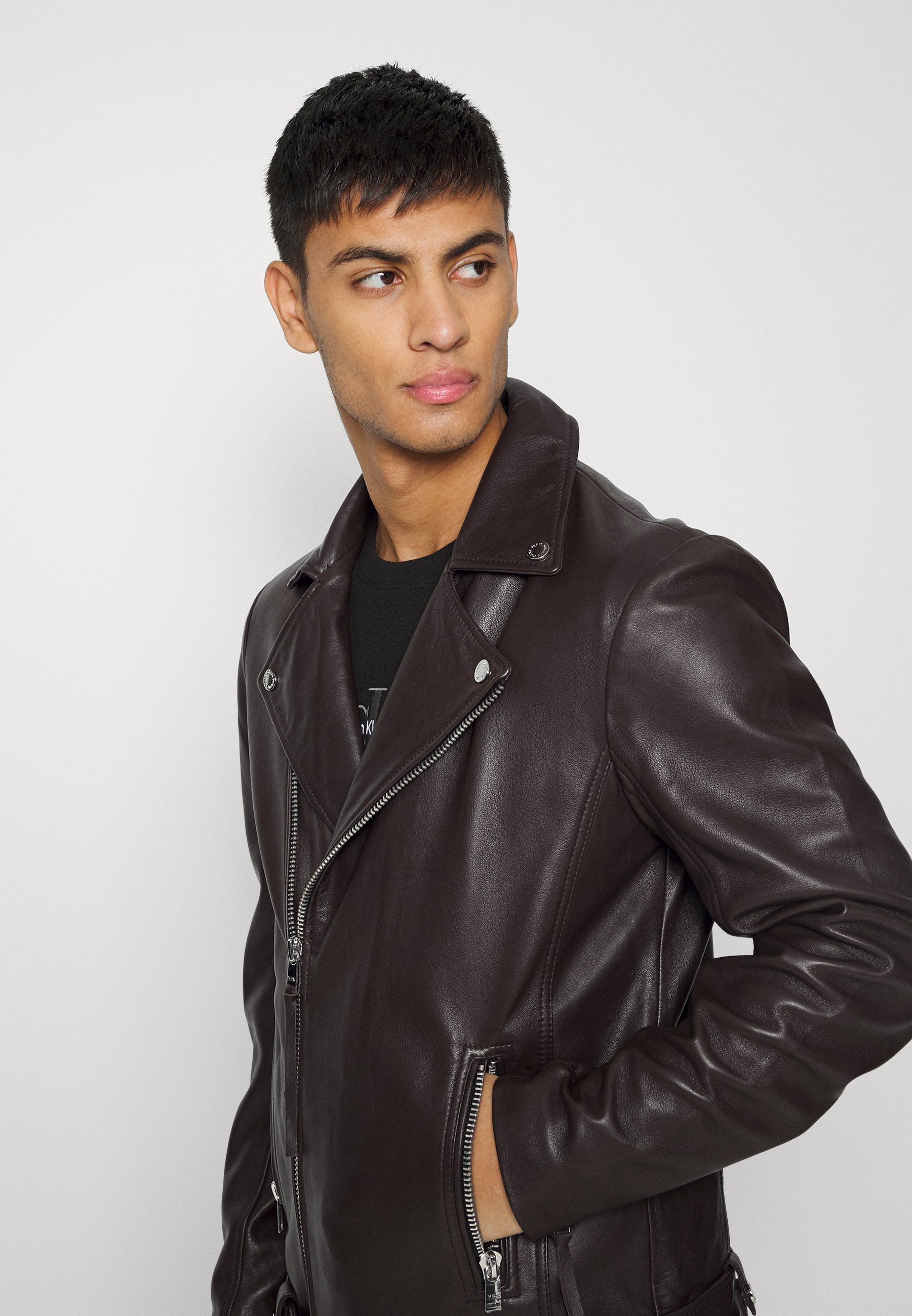 heavy leather jacket