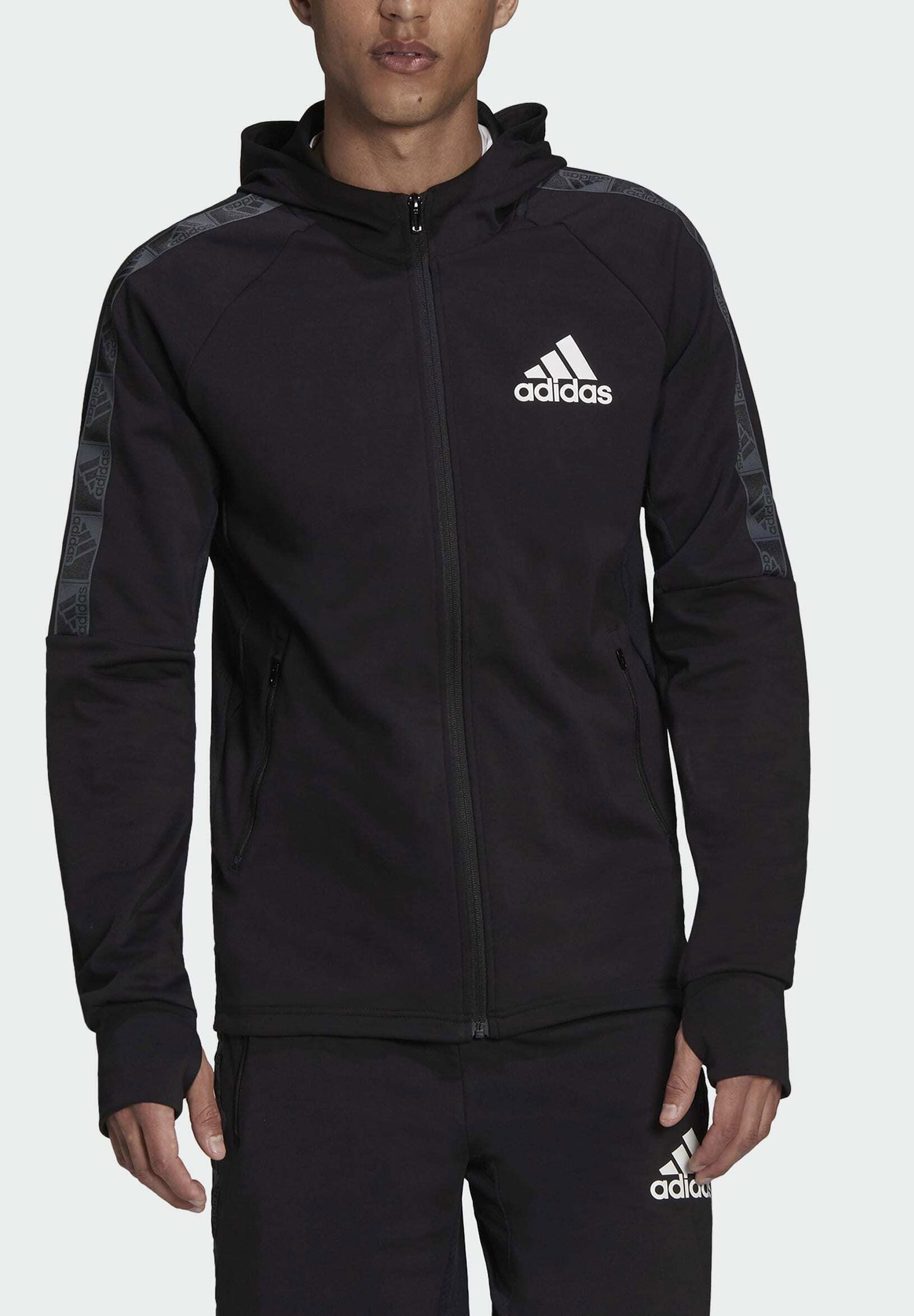 adidas Performance Sudadera con cremallera - black/negro - Zalando.es