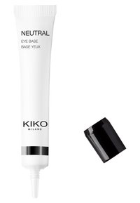 Tube blanc de base pour les yeux KIKO Milano, étiqueté "NEUTRAL", avec un capuchon noir. Doté d'un applicateur pointu pour une utilisation précise.