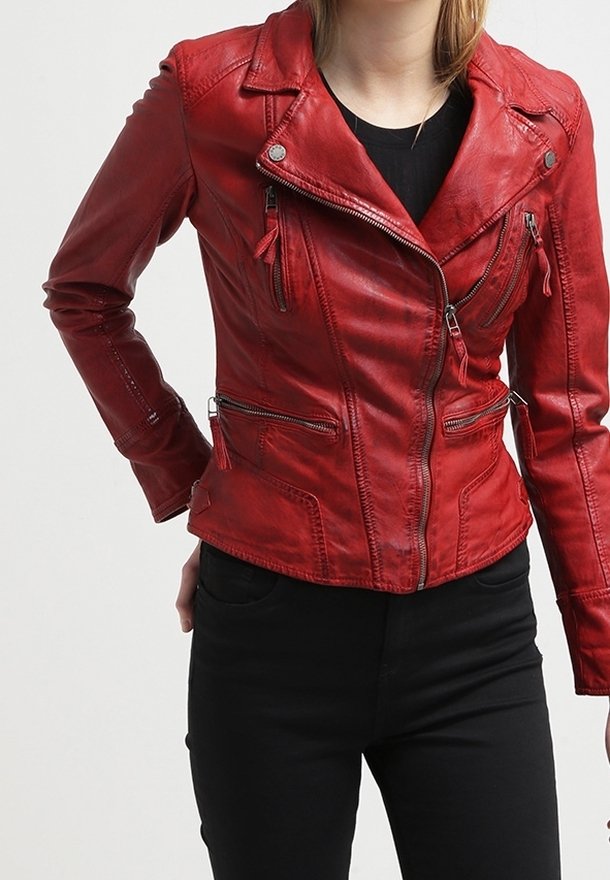 Oakwood Lederjacke - red
