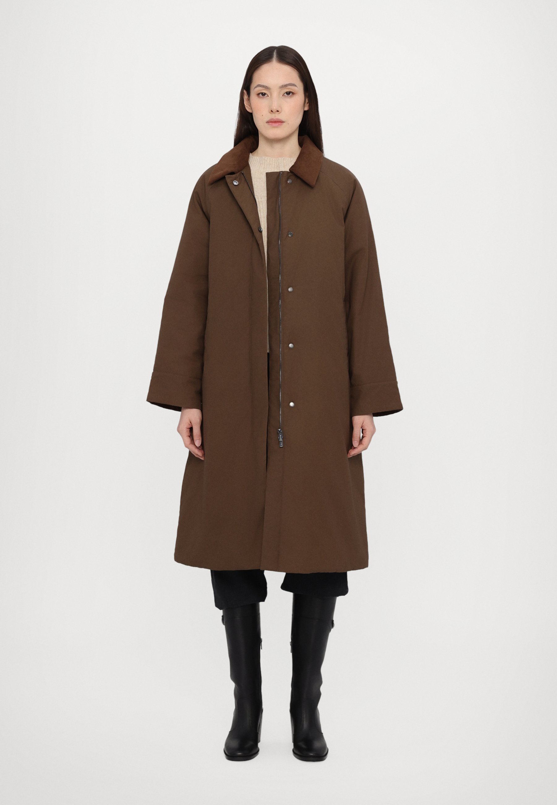 Holzweiler DEBBIE OIL COAT - Classic coat - brown - Zalando.co.uk