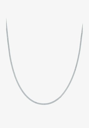 Sidabrinė grandinėlė su tarpusavyje susijungusiais žiedais, lygiu paviršiumi ir vienodu dizainu. Ilgis pritaikomas įvairiems stiliams.