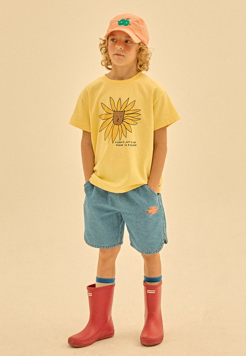 JELLY MALLOW LION UNISEX - Apdrukāts T-krekls - light yellow