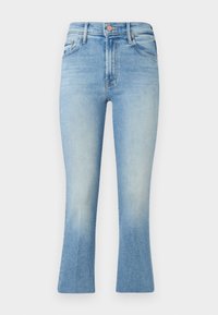 THE INSIDER CROP STEP FRAY - Jeans Straight Leg - light blue denim