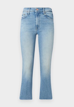 Mother THE INSIDER CROP STEP FRAY - Straight leg jeans - light blue denim