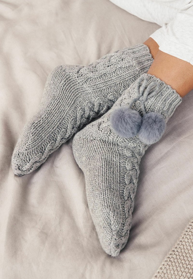Next CHUNKY REGULAR FIT - Strumpor - grey cable