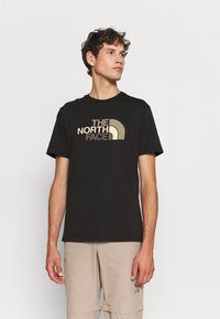 The North Face - EASY TEE - T-shirt print - black Miniatuurafbeelding 1