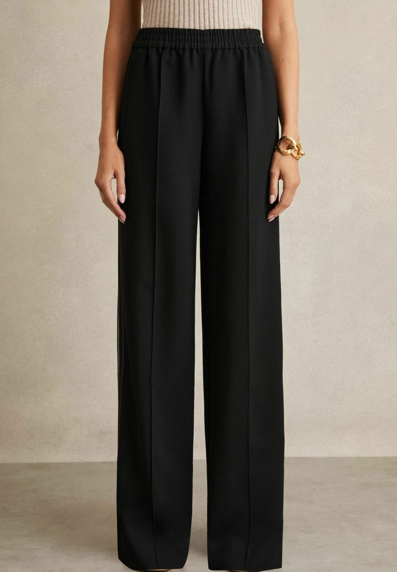 Reiss REGULAR FIT - ROBYN SIDE STRIPE WIDE - Trainingsbroek - black
