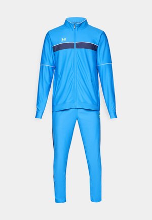 Under Armour CHALLENGER - Tracksuit - blue atlantis/high visibility yellow