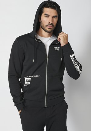 Koroshi Sudadera con cremallera - black
