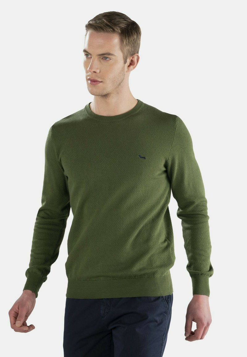 Herren Strickjacken | Harmont & Blaine NOCCIOLINO Strickpullover oliva/oliv - CR11177 Herren Strickjacken | Harmont & Blaine NOCCIOLINO Strickpullover oliva/oliv - CR11177