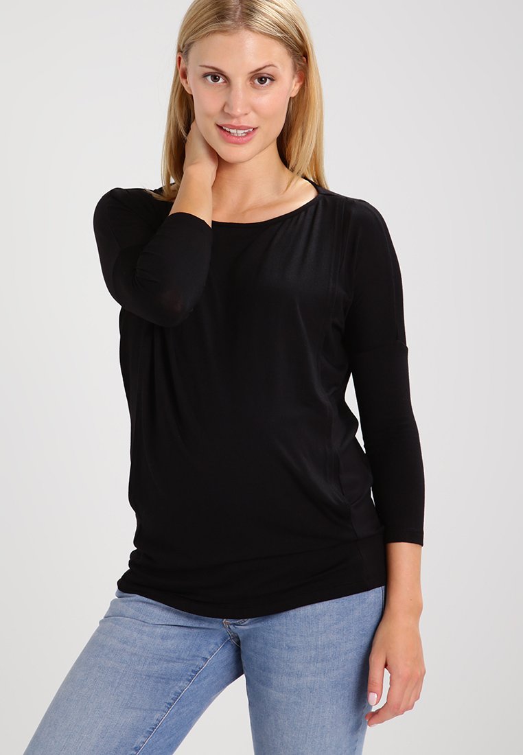 JoJo Maman Bébé DROP SHOULDER MATERNITY NURSING Longsleeve black/zwart Zalando.be