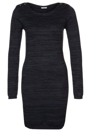 Stickad klänning - dark blue