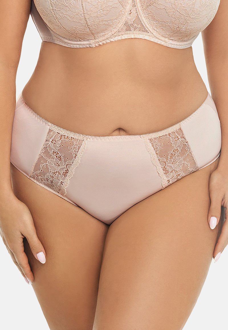 Gorsenia Slip In Microfibra Con Pizzo Floreale K484 Peony - Beige Chiaro, Taglia L
