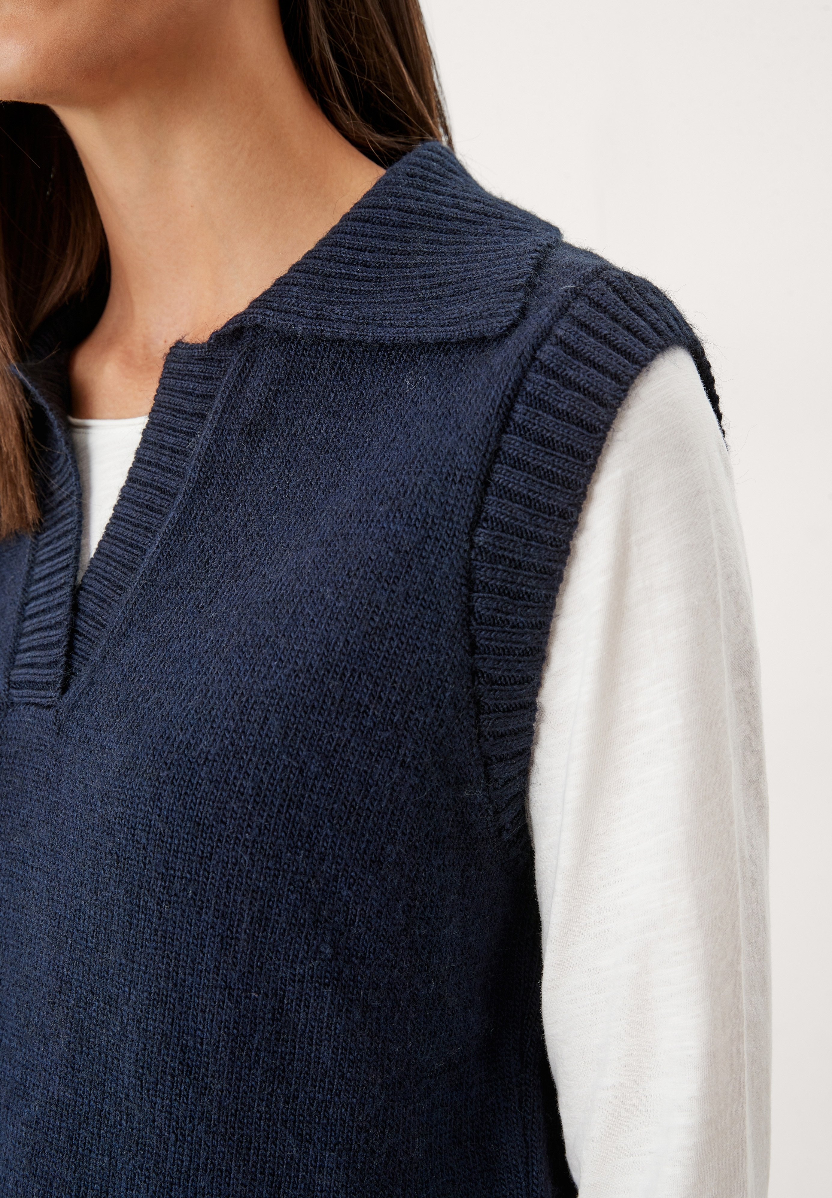 s.Oliver SPENCER MET - Top - dark blue/donkerblauw - Zalando.nl