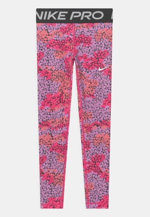 Leggings - rush pink/white