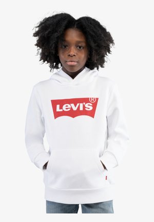 Levi's® BATWING SCREENPRINT HOODIE - Bluza z kapturem - white