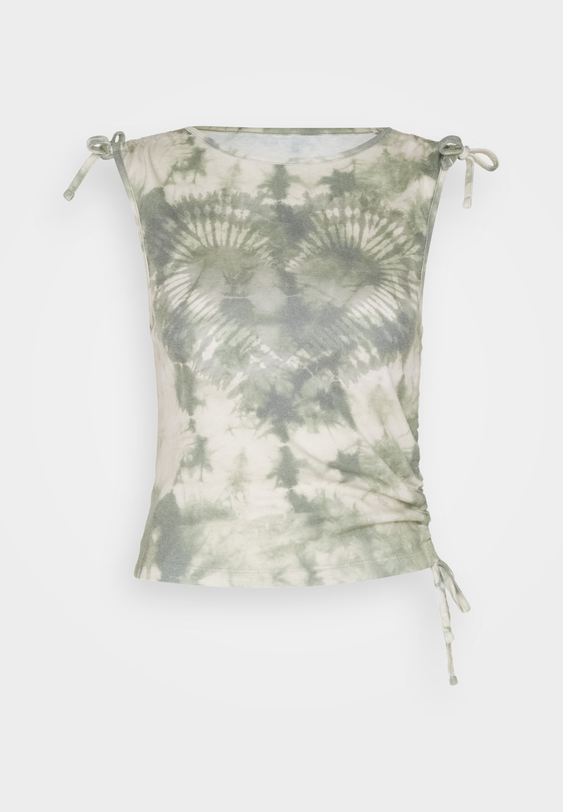 Khaki Shibori Tank Top
