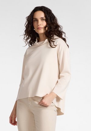 CON COLLO MORBIDO - Maglietta a manica lunga - beige