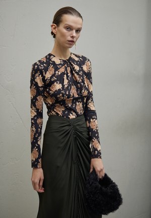 ROKH GATHERED DETAIL - Bluzka z długim rękawem