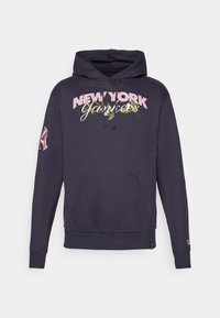 MLB NEW YORK YANKEES FLORAL GRAPHIC HOODIE - Klub merchandise - navy